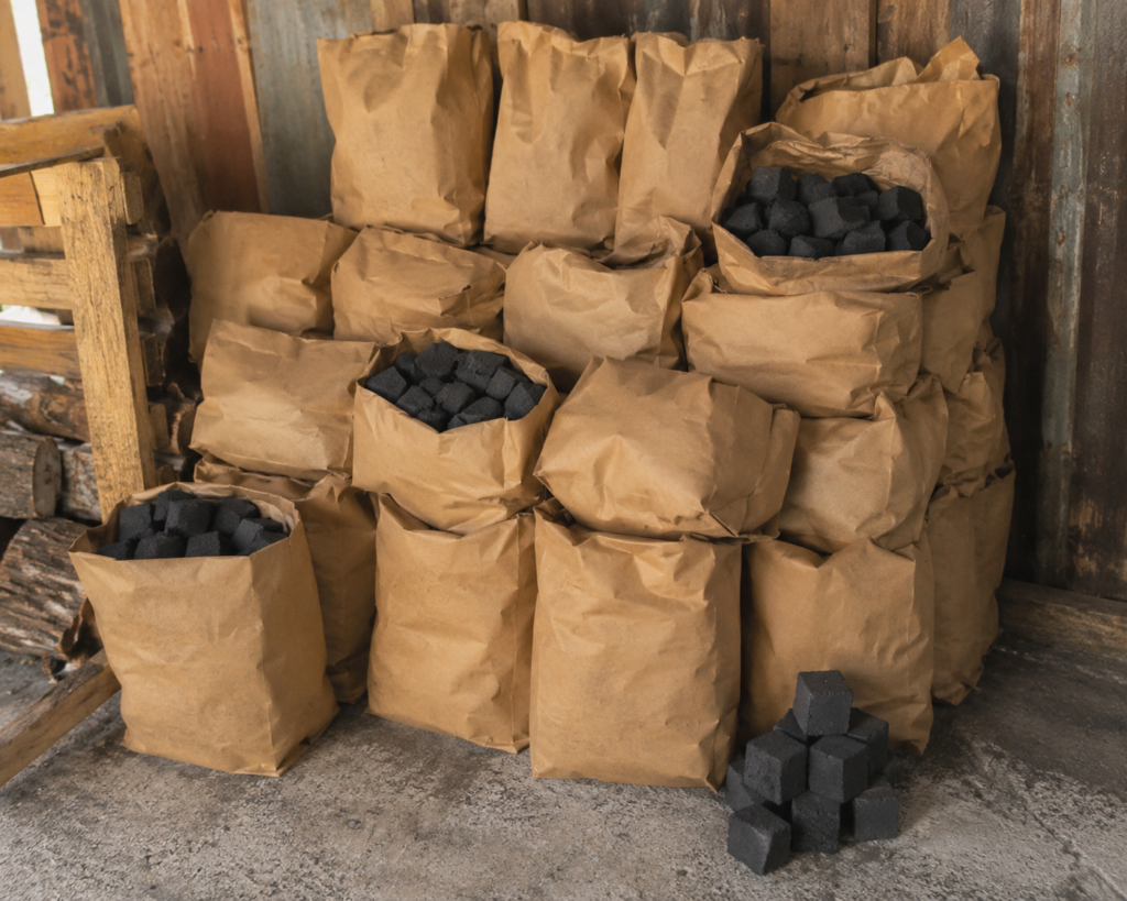 Mixed Wood Cube Charcoal Briquette from IDEABORNEO, an Indonesian biomass supplier for B2B wholesale and export buyers