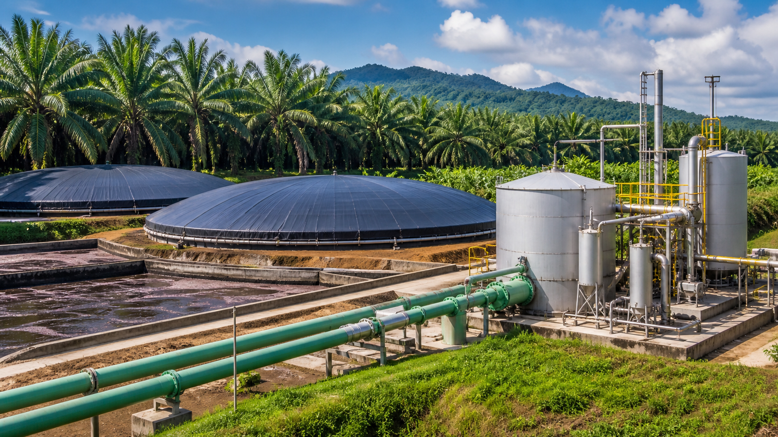 Limbah Sawit Indonesia Berpotensi Hasilkan 3,6 Miliar Meter Kubik Biogas