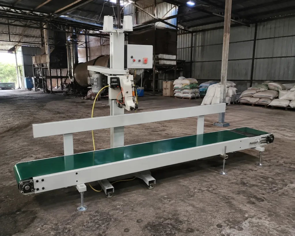 IBPM01 Packaging Machine from IDEABORNEO for biomass processing and industrial production in Indonesia